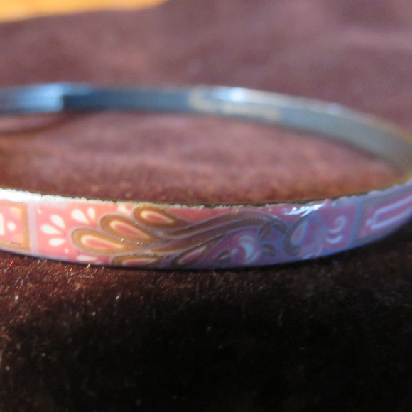 Michaela Frey Jewelry - Michaela Frey handmade enamel pink bangel, Austria Michaela Frey Jewelry - Michaela Frey handmade enamel pink bangel, Austria